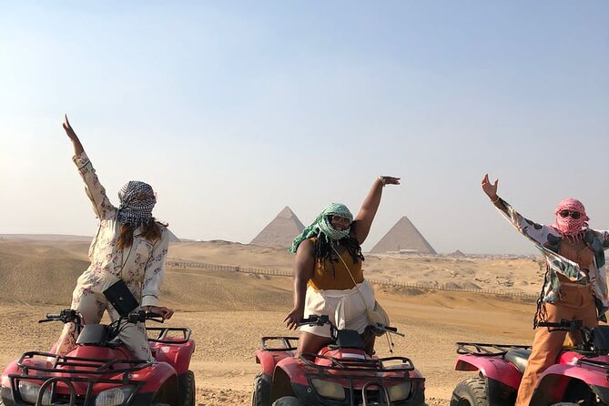 1 Hour Desert Safari By ATV Quad Bike around Giza Pyramids - Riding the desert outside the Giza Pyramid gate