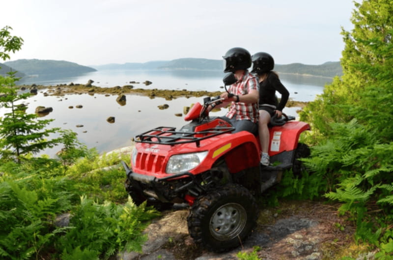 15 min. Tadoussac : Guided ATV tour excursion - ATV or side-by-side: what your group may receive