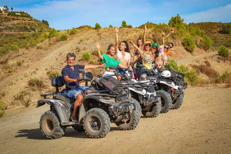 2 hours Quad Tour Marbella - 170€ per Quad up to 2 people - From Marbella streets to rough mountain tracks