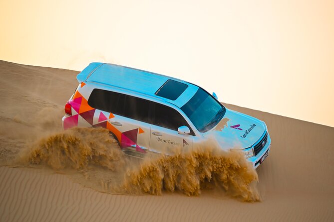 Abu Dhabi Evening Desert Safari - Dune bashing Camel ride and BBQ - Sunset photographs before the camp