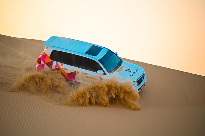 Abu Dhabi Evening Desert Safari - Private car Dune bashing & BBQ - What dune bashing feels like in a private vehicle