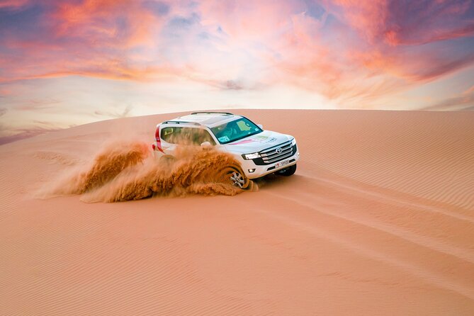 Abu Dhabi Morning Desert Safari: 4x4 Dune Bashing, Camel Ride and Sandboarding - A fast morning route from Abu Dhabi to Al Khatim