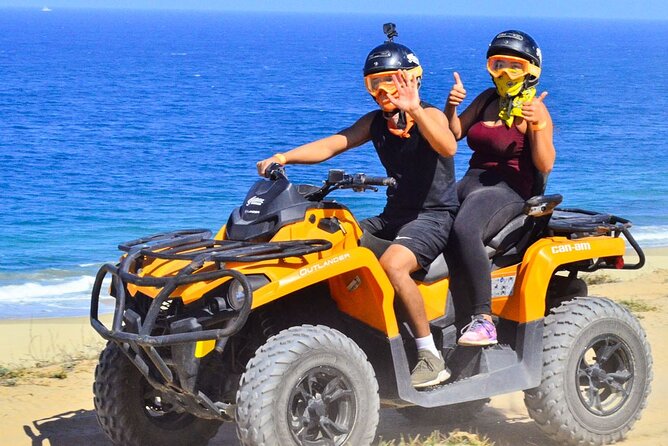 Adventure in Los Cabos Margaritas beach in ATV/UTV desert tour - Riding the desert trails toward Margaritas Beach