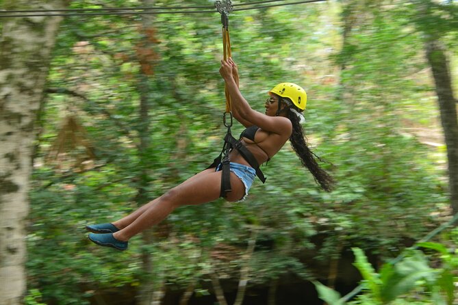 Adventure in the Mayan Jungle with ATV and Zip Line in Tulum - Entering the cave cenote