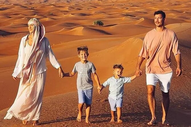 Adventurous Red Dune Desert Safari Deal with Quad Bike,Shows &BBQ - Sunset time is the evening’s calm pause