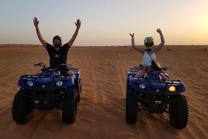Agadir Quad Bike Safari Desert Sunset - Getting comfortable on a shared quad