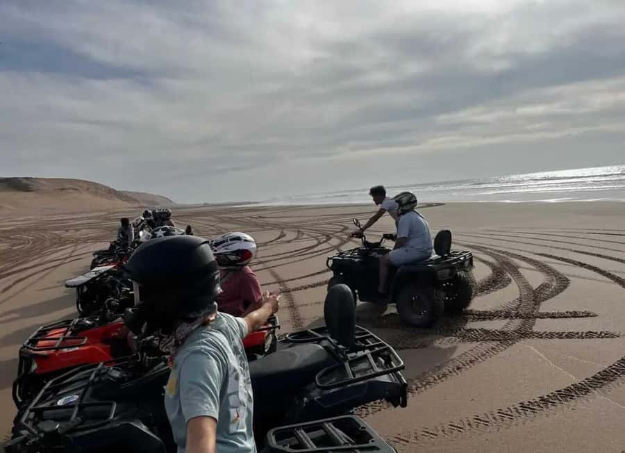 Agadir/ Taghazout: Safari Quad Bike on the Beach & Desert - The transport is convenient, but allow extra time