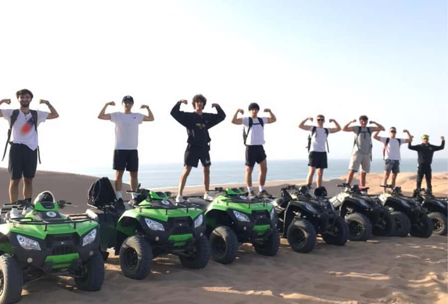 Agadir to Tifnit Desert: Quad Biking Tour with Sandboarding - Moroccan tea beside the route