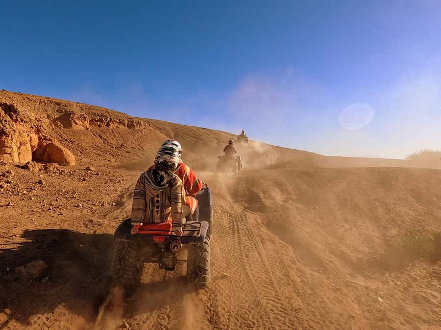 Agafay and atlas: Quad and camel experience - The camel ride and nomad-style pause