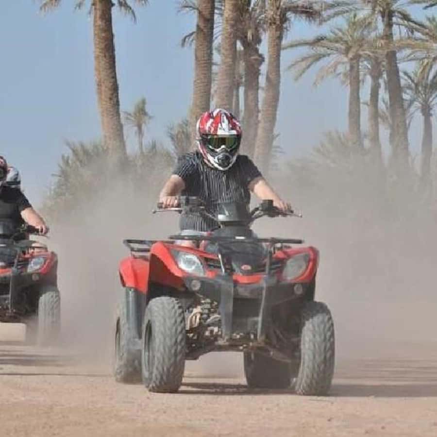 Agafay Desert Day Trip with Lunch, Quad Biking and Swimming - Cooling off at the swimming pools