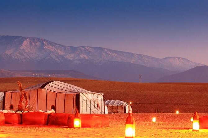 Agafay Desert Package, Quad Bike, Camel Ride and Dinner Show - Dinner in the candlelit camp