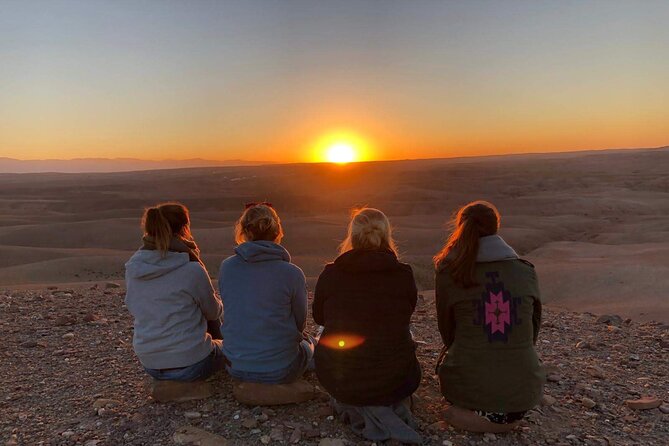 Agafay Desert Package: Quad, Camel Rides & Dinner Show or Lunch - Tea, costumes, and first views at camp