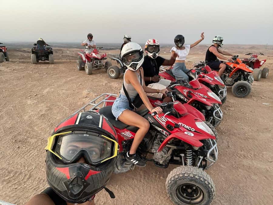 Agafay Desert: Quad Bike Experience with Lunch - Getting comfortable on the quad