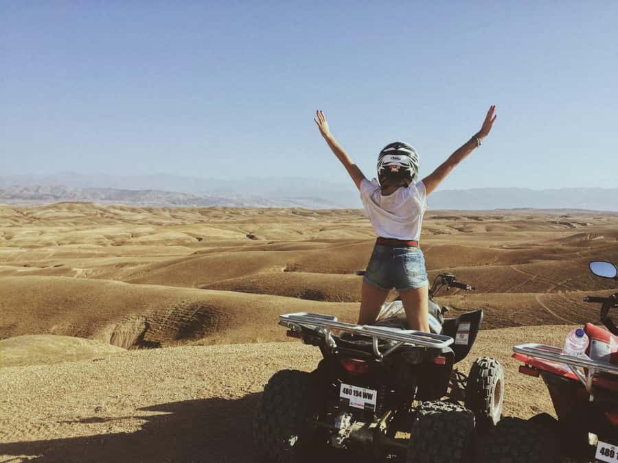 Agafay Desert Quad Biking - Riding through canyons, tracks, and open desert
