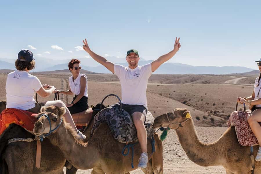 Agafay Desert Tour: Quad, Camel, Lunch & Pool Access - Pool time at the desert retreat