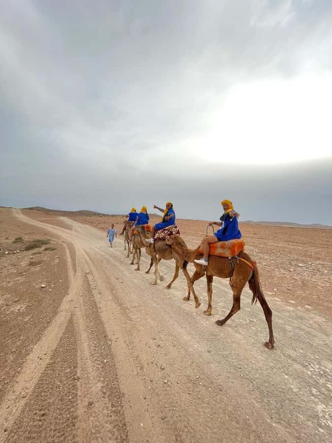 Agafay experience : Dinner with sun set camel or quad ride - Agafay is a rocky desert, not the Sahara