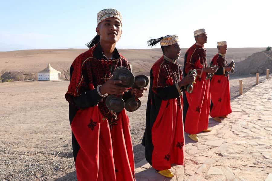 Agafay: Quad, Camel Ride & Dinner Show from Marrakech - Dinner under a Moroccan tent