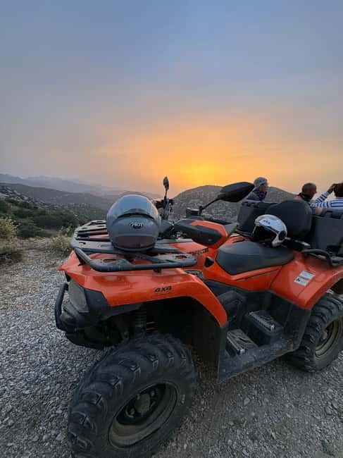 Agia Pelagia: Sunset or Morning Quad Tour & Ghost Town Visit - Starting Near Blue Bay With a Proper Lesson