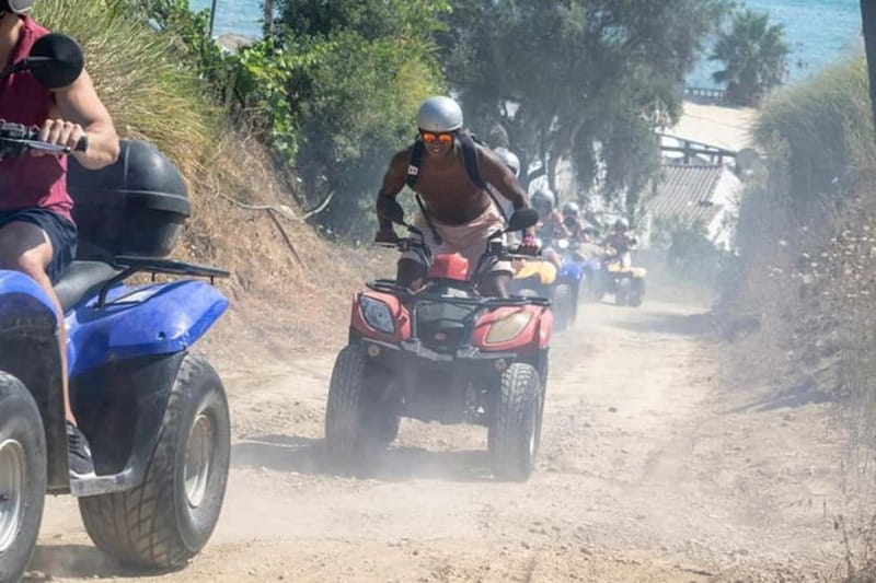 Agios Gordios: Corfu ATV Quad Tour with Lunch at Pink Palace - Greek lunch at a local tavern