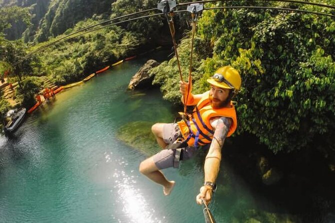 Alanya 3 in 1 Combo Full Day Tour Rafting Zipline Quad Bike - The zipline is a pleasant, low-key finish