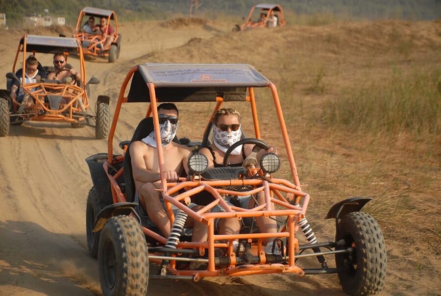 Alanya: Buggy Safari Tour with Swimming - Hotel pickup and the three-hour schedule