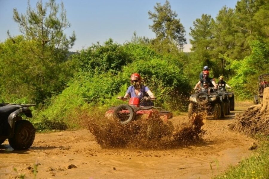 Alanya Quad Safari Tour 3 Hour - Getting used to the quad before the trail