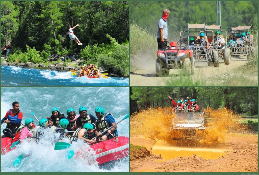 Alanya: Rafting, Zipline, Quad, Buggy, Jeep Tour with Lunch - Jeep safari on rocky mountain tracks