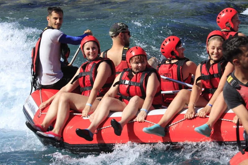Alanya/Side/Antalya: Canyon Rafting, Buggy & Zipline Tour - Getting ready for the 400-meter canyon swim