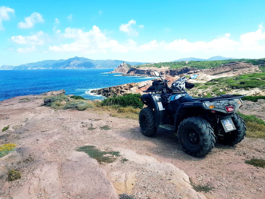 Alghero: Guided Quad Tour with Swim Stop - From Maristella into the wild countryside