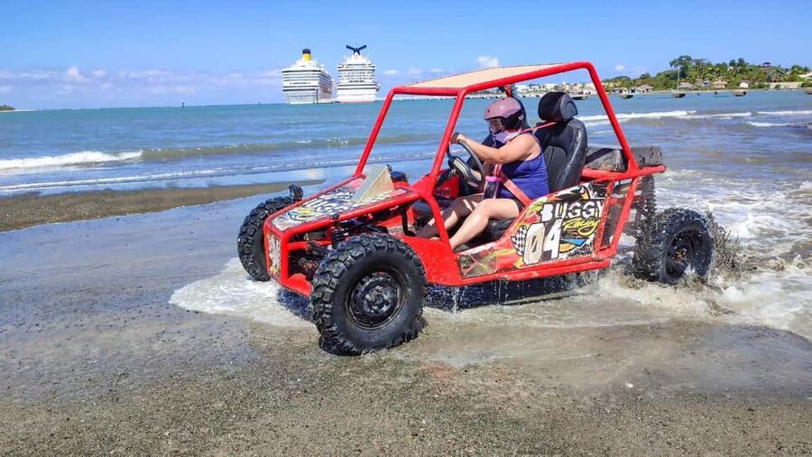 Amber Cove & Taino Bay: Buggy Tour with Swimming & Tasting - From Amber Cove and Taino Bay to the buggy station