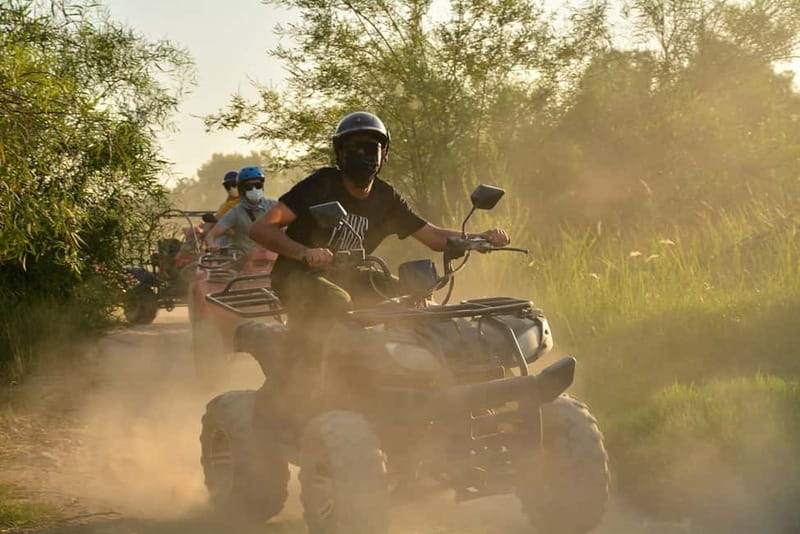 Antalya: Lara Beach Region Quad Safari - Dust is part of the deal