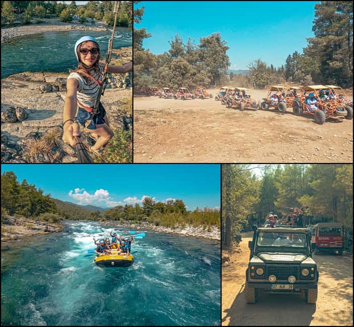 Antalya Outdoor Adventure: Rafting, Jeep & Quad w/Lunch - From Antalya to the Taurus Mountains