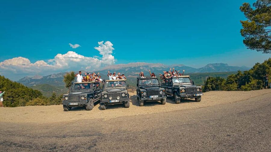 Antalya Outdoor Adventure: Rafting, Jeep & Quad w/Lunch - Monster Scorpion jeep safari through rough country