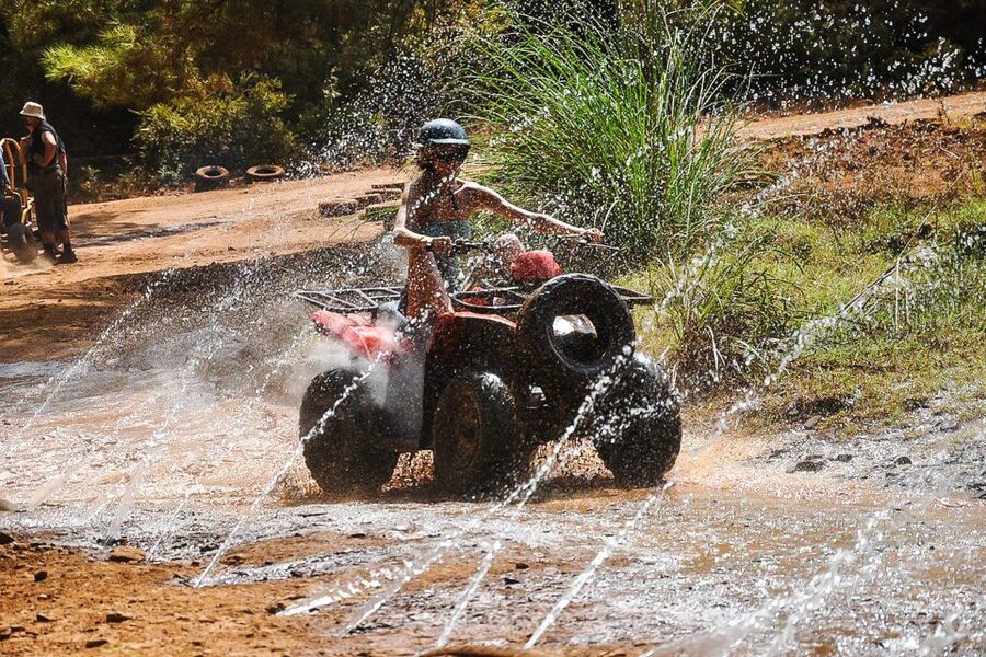 Antalya: Quad Safari Experience with Hotel Transfer - A 1.5-hour ride through dirt, water, and pine
