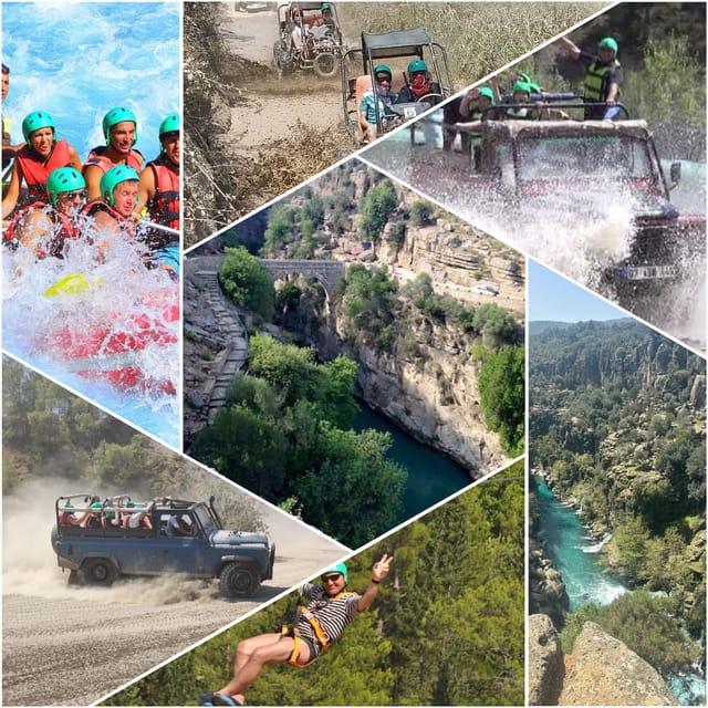 Antalya: Rafting Jeep Buggy&Quad Safari zipline canyon visit - Quad or buggy riding on rough trails