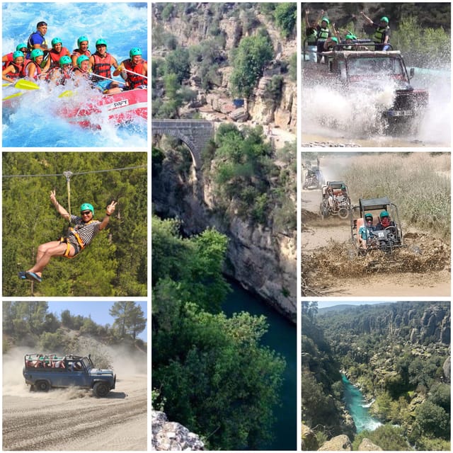 Antalya: Rafting Jeep Buggy&Quad Safari zipline canyon visit - Lunch, drinks, and the real value of $11