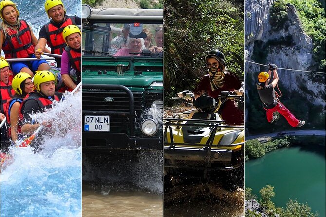 Antalya Super Combo W/Rafting ,Jeep Safari ,Quad Biking & Zipline - A full day from Antalya to Köprülü Canyon