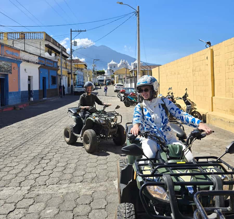 Antigua Villages Atv Tour - San Antonio Aguas Calientes and traditional textiles