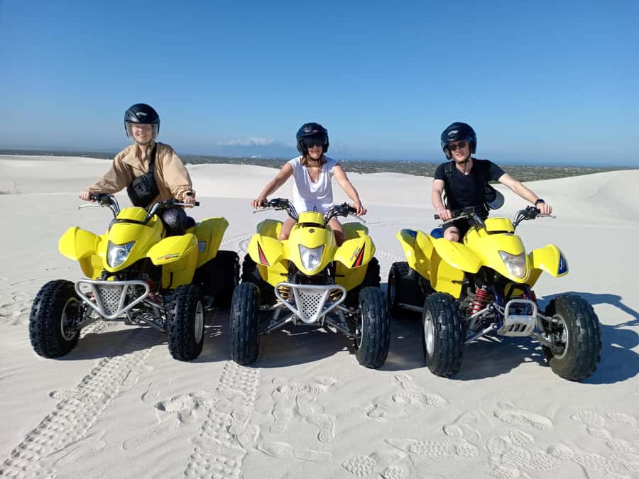ATLANTIS DUNES-CAPE TOWN: ATV ADVENTURE & PHOTO SESSION - Riding the white dunes at Witzands Aquifer Nature Reserve
