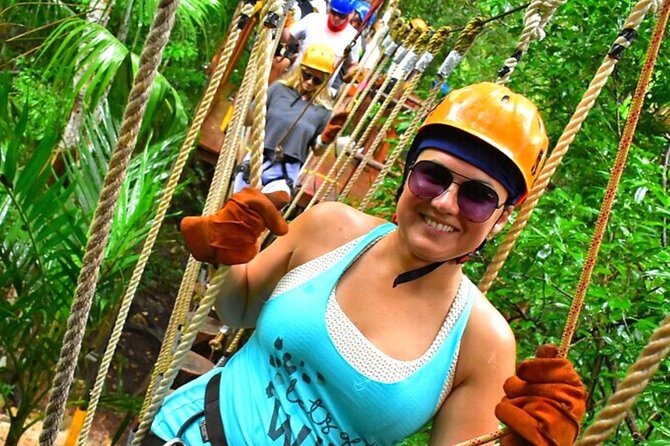 ATV Adventure, Interactive Bridges, Ziplines, Cenote and Lunch - Ziplines and Hanging Bridges First