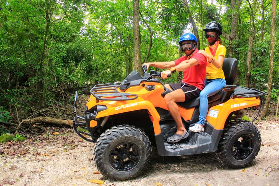 ATV Adventure to Jade Cavern Double - Reaching the meeting point in Cozumel