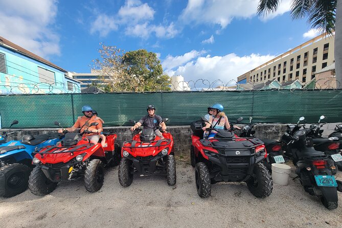 ATV Half Day City Tour in Nassau: Guided Tour With Free Samples - Rum cake first, with a small dose of realism