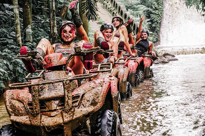 ATV Quad Bike Bali with Waterfall Gorilla Cave and Lunch - Riding beyond Ubud’s rice fields