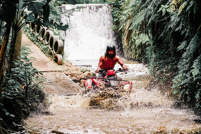 ATV Quad Bike Bali with Waterfall Gorilla Cave and Lunch - Pickup, timing, and the real value
