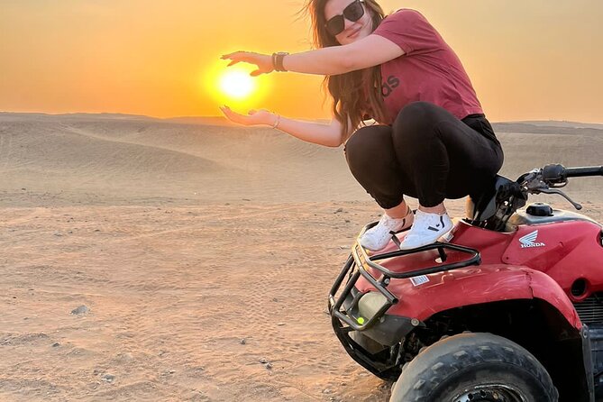 ATV Quad Bike Ride At GIZA Pyramids & BBQ Dinner. - Riding with the pyramids in view