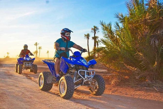 ATV Quad biking in Marrakech desert palmgrove - The Palmeraie ride and its changing views