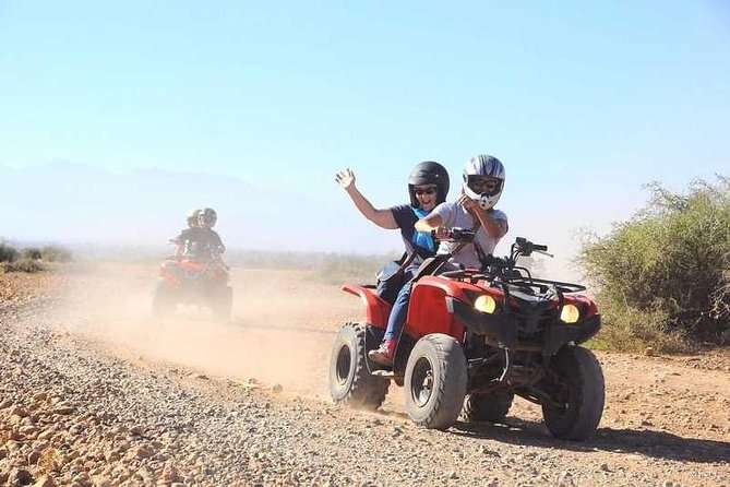 ATV Quad biking in Marrakech desert palmgrove - Pickup, timing, and group size