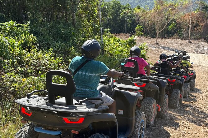 Atv ride in Montego Bay - Climbing the rugged hills near Montego Bay