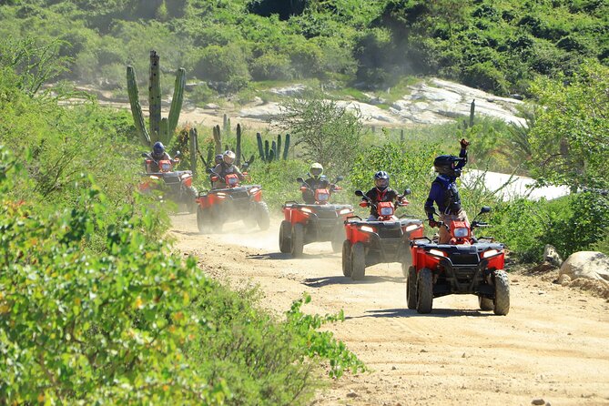 ATV Tour, Camel Ride, Tequila Tasting and Mexican Buffet Lunch - Gearing up for the automatic ATV ride