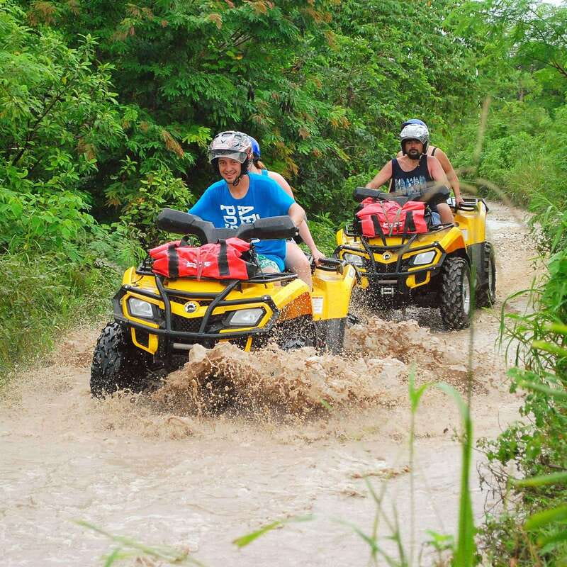 Atv , Zipline and cenote swim experience in the jungle! - From Cancun to the Ruta de los Cenotes